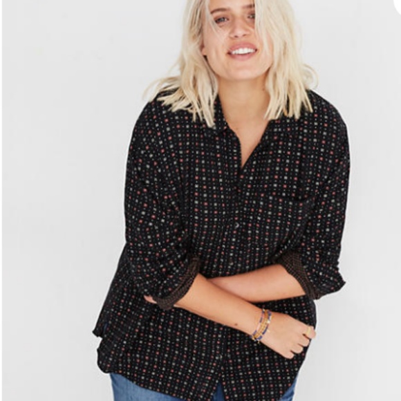 Madewell Tops - Madewell oversize ex boyfriend top shirt mayfair
